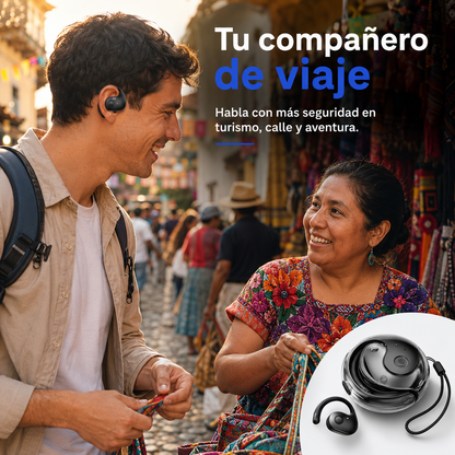 Audífonos Traductores Inteligentes +140 Idiomas + Ebook de Regalo  – Traducción en Tiempo Real en tus Oído